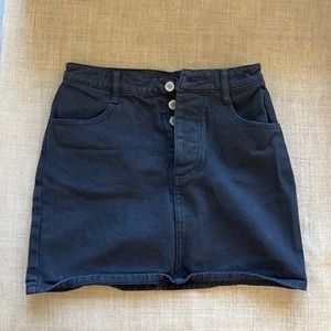 Black high waisted skirt